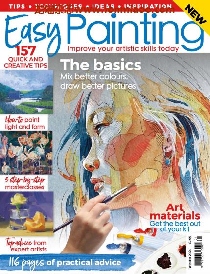 [英国版]Artists & Illustrators 插画绘画艺术设计杂志 特刊 Easy Painting 2021 冬